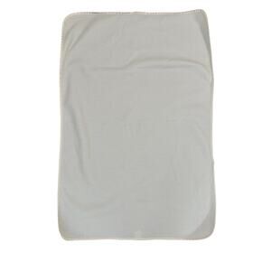 Kidsline White Ivory Fleece Baby Kids Blanket Security Lovey Plain Satin Trim